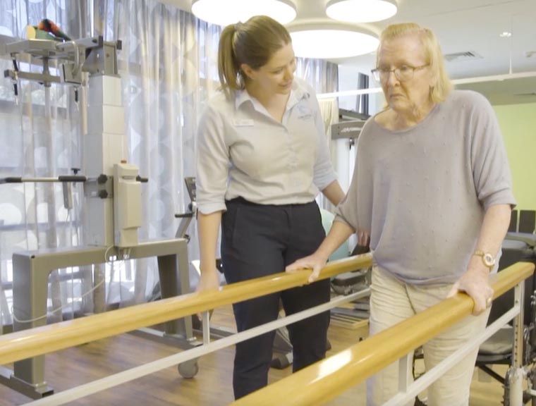 Walking after fractured knee cap Opal HealthCare